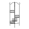 Nature Spring Nature Spring 4-Tier Plant Stand - Black Wrought Iron 125207XPW